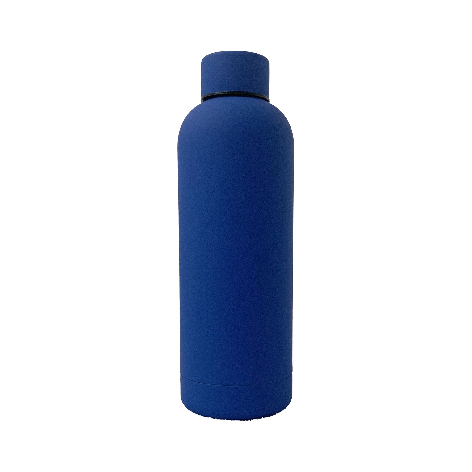 17oz Rubber Vacuum Insulated Stainless Steel Water Bottle - Clever Home Goods
