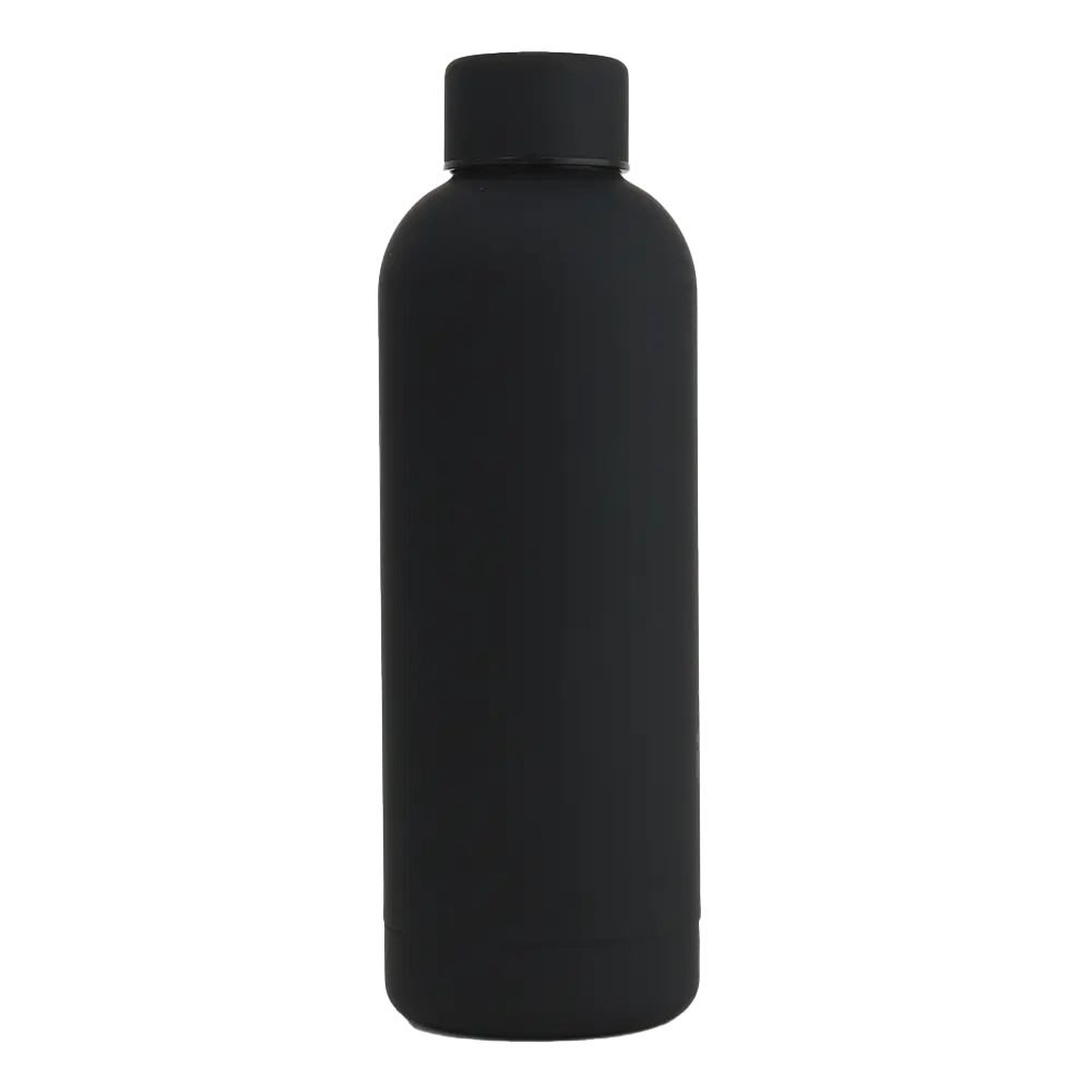 17oz Rubber Vacuum Insulated Stainless Steel Water Bottle - Clever Home Goods